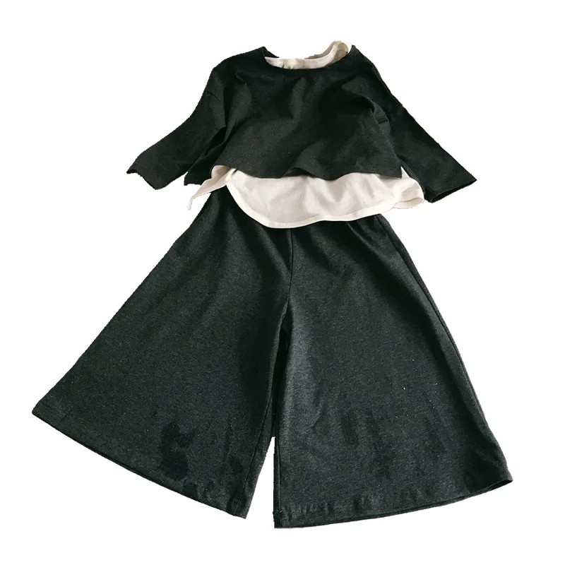 

Childrenswear GIRL'S Suit Korean-style Loose Pants Three-piece Set 19 Spring And Summer New Style 3-8-Year-Old