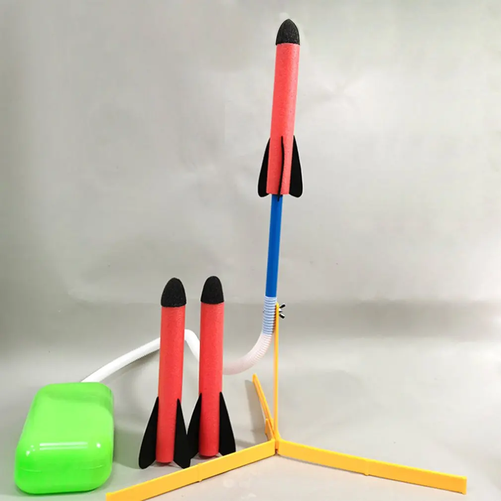

Creative Rocket Launcher Toy Set Children Kids Toys Early Education Toy Rocket Launcher outdoor Toys Hot!
