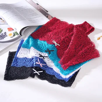 

3Pcs/Set Cotton Panties Underwear Women Sexy Lace Underpants Soft Briefs Floral Bow Seamless Low-Rise Panty Lingerie Intimate