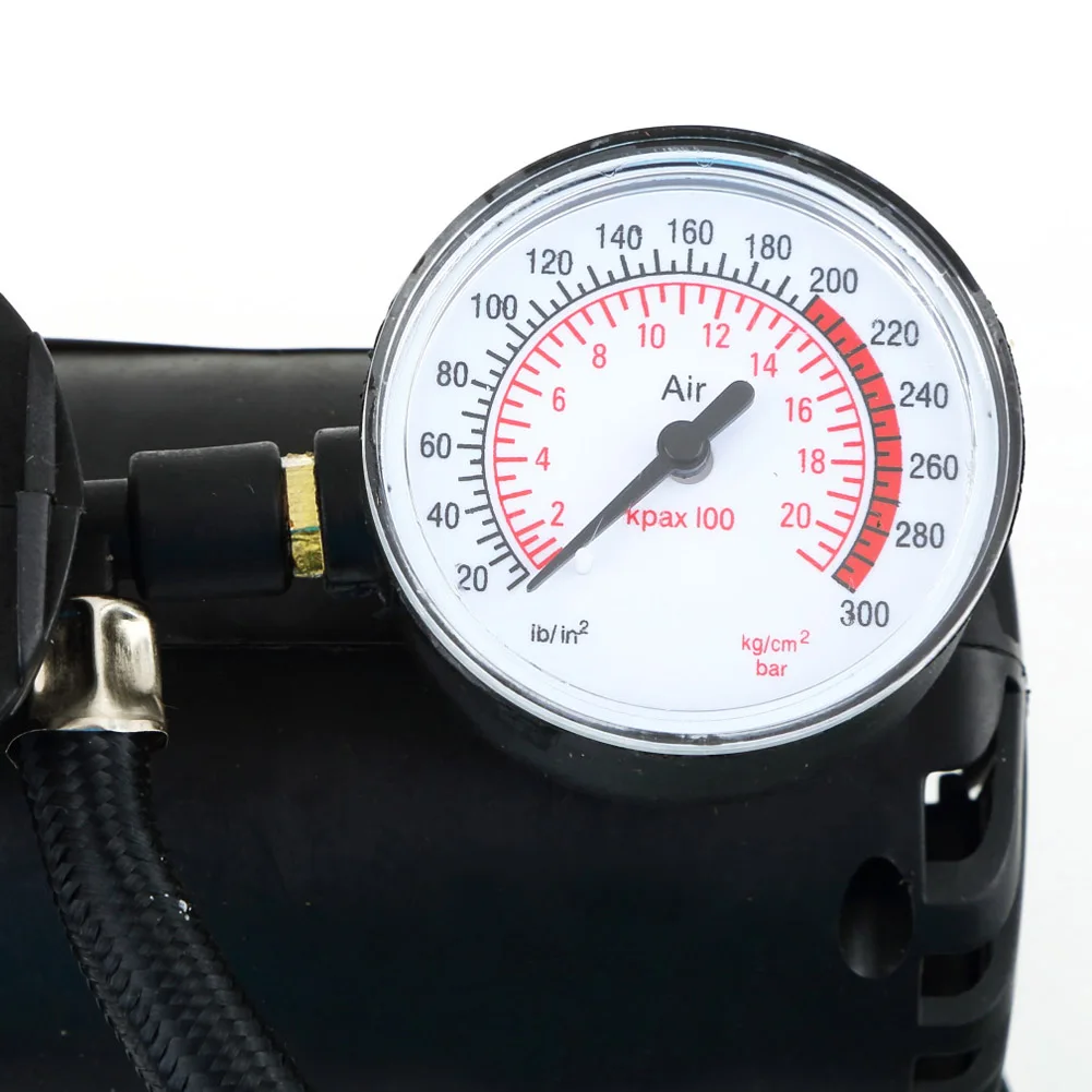 Kopen Brand Nieuwe Draagbare Veelzijdige 12V Auto Tire Inflator Pomp 300 Psi Auto Electric Air Compressor 60W Zwart