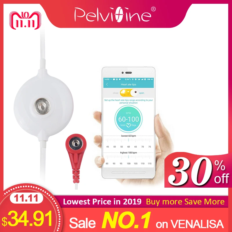  Pelvifine Portable wearable ECG Monitor Measurement Machine Mini Real-time heart Support Electrode 