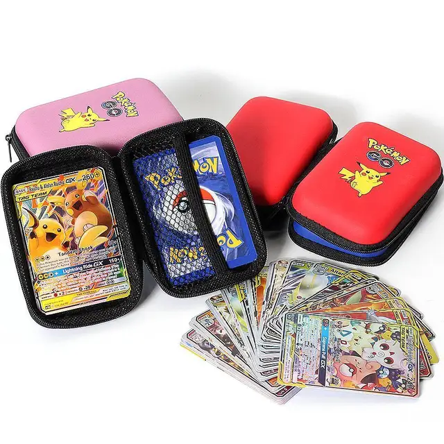 New Pokemon Cards Pikachu Collect Game Cards Holder Album Hard Case Card Holder Book Holder Earphone Storage Box toy Gifts 5