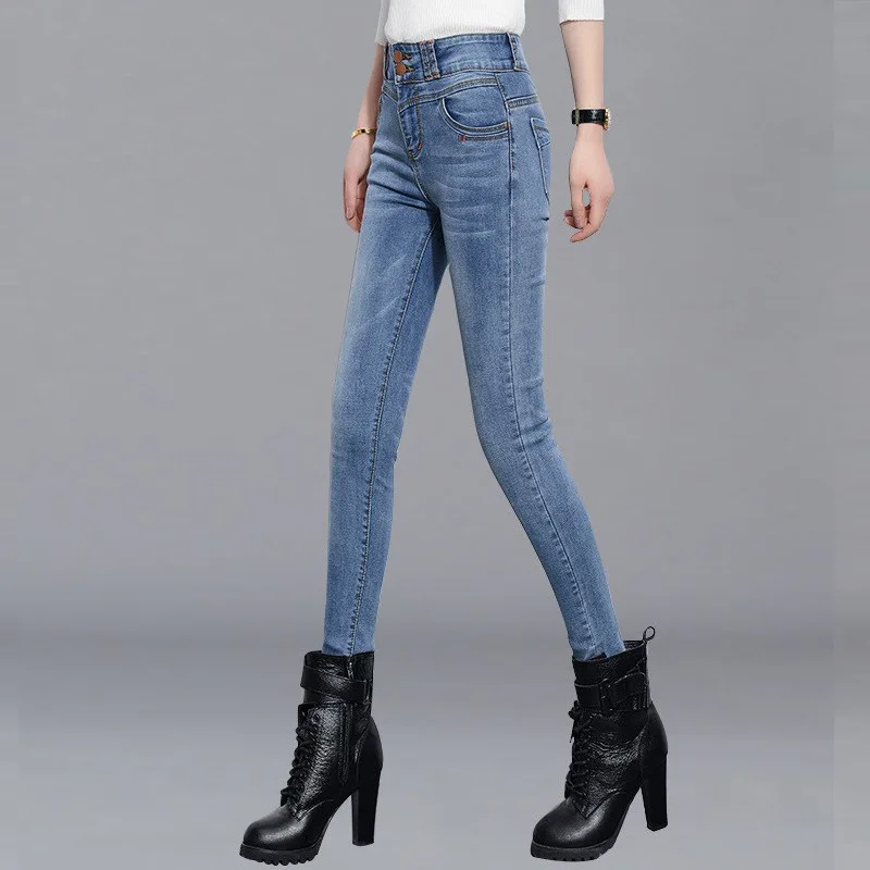 Jeans for women Skinny Stretch Pencil Pants High waist Jeans Women 2020 Summer