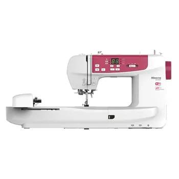 

Sewing machine Minerva mc550w household 120 operations Wi-Fi embroidery block sewing jeans leather embroidery mini sewing machine