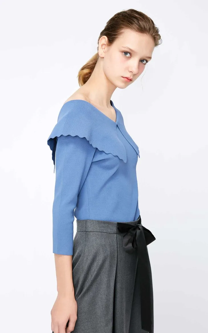 Vero Moda женские OL Стиль v-образным вырезом 3/4 рукавами трикотажные | 319124507