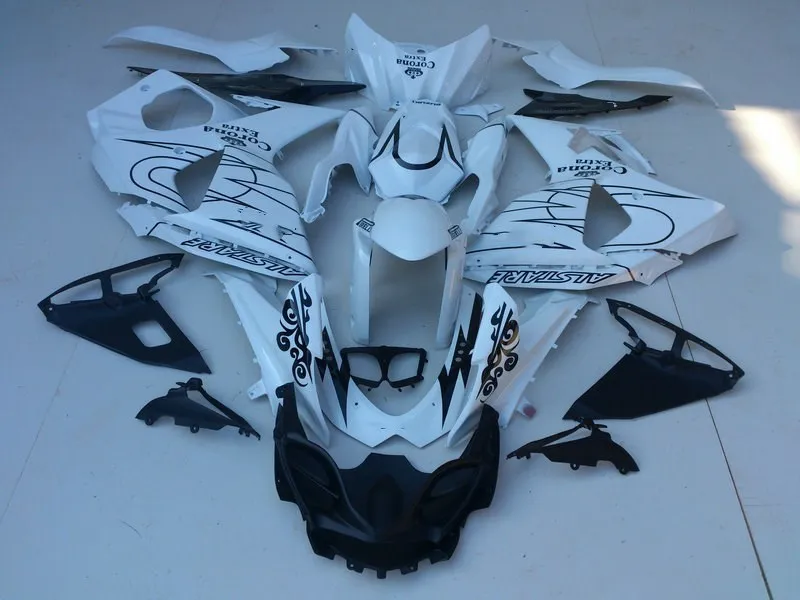 Комплект обтекателей под давлением для GSXR1000 K9 09 10 GSXR 1000 2009 2010 ABS белые и черные