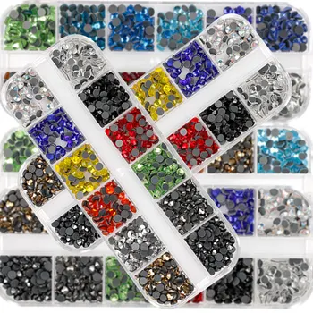 

Mix Color Hot Fix Rhinestones/glass Stone Flatback Rhinestones for Wedding Dress /crystal Rhinestone Sparkling DIY Decoration