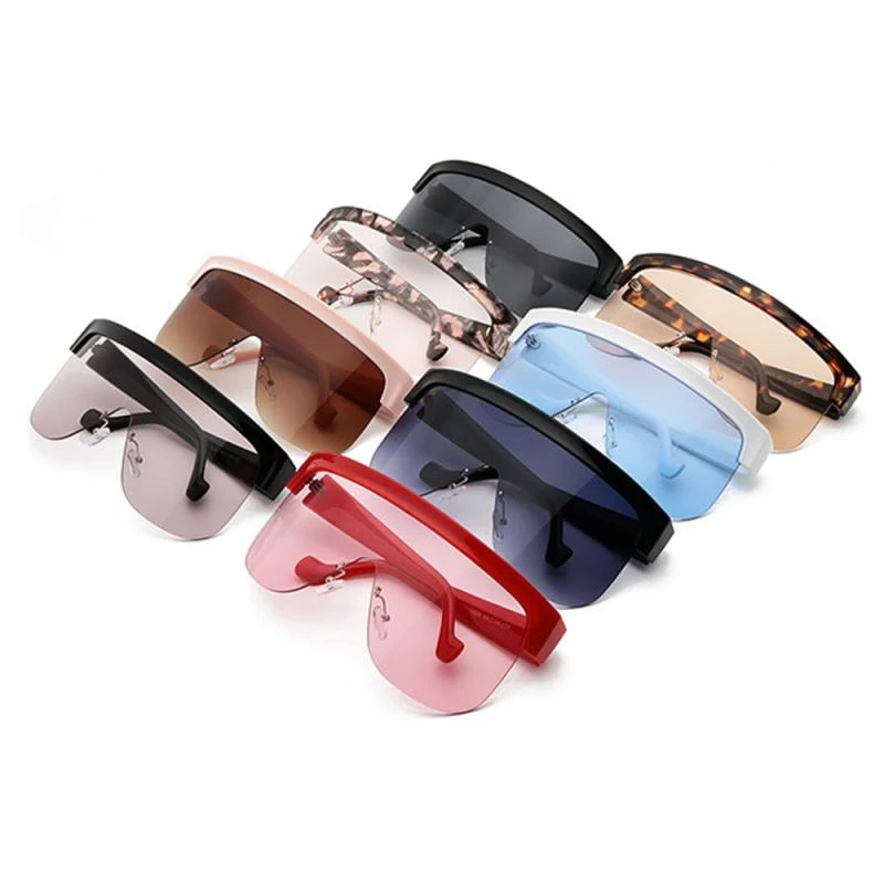 Gafas de sol con visera de gran tamaño, de sol con espejo grande, protección media cara, protección para montar|Funda para gafas| - AliExpress