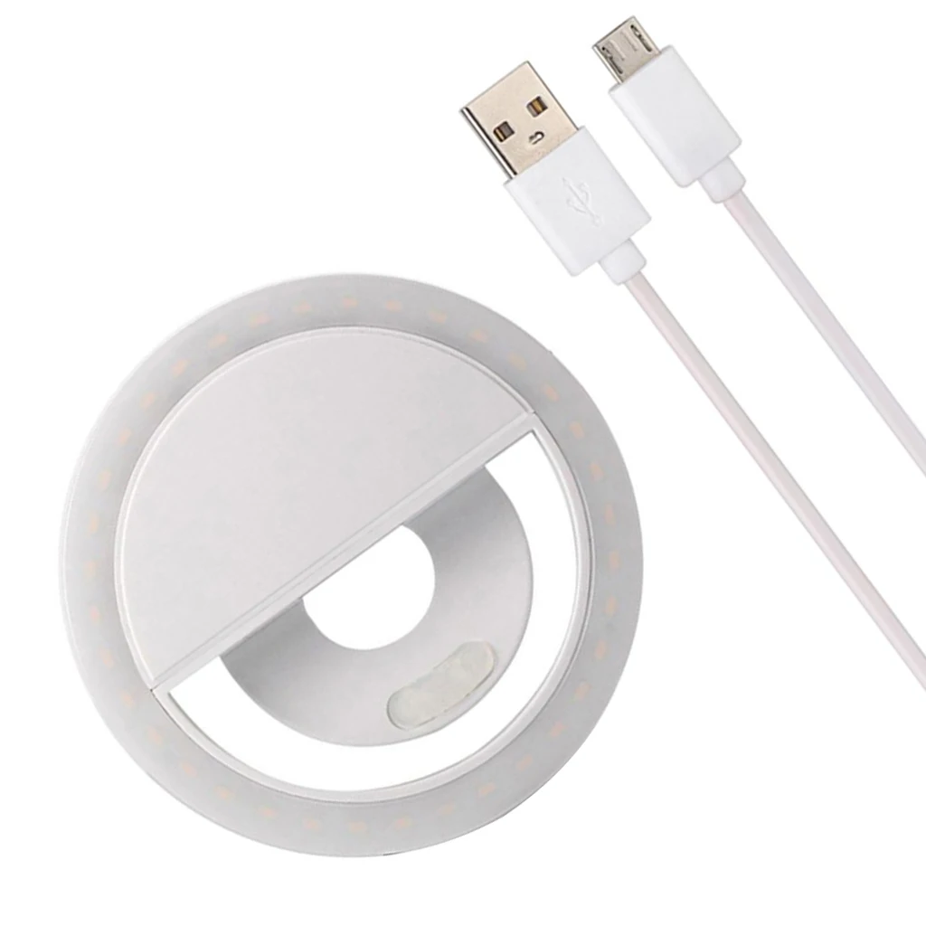 

Universal Phone Selfie Light Lamp Portable LED Light Ring Fill Camera Flash Light For iPhone Samsung Xiaomi Live Video Light