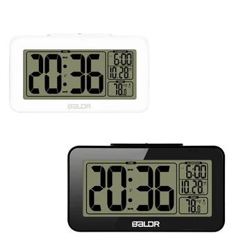

Baldr Smart Digital Alarm Clock Snooze Electronic Student Clock Sensor Nightlight Office Table Clock