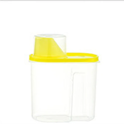 PP органайзер для кладовки большая коробка герметичный контейнер для хранения продуктов контейнер для крупы бак с крышкой инструмент для кухни - Цвет: S-yellow