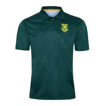

2019 SOUTH AFRICA POLOS SHIRT RUGBY JERSEY Size: S-5XL Print custom name number The quality is perfect. Free Delivery