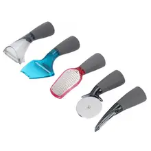 Инструмент для овощей, фруктов, многофункциональный набор из 5 предметов, практичный кухонный нож, нож, гаджет для овощей и фруктов, резак для овощей