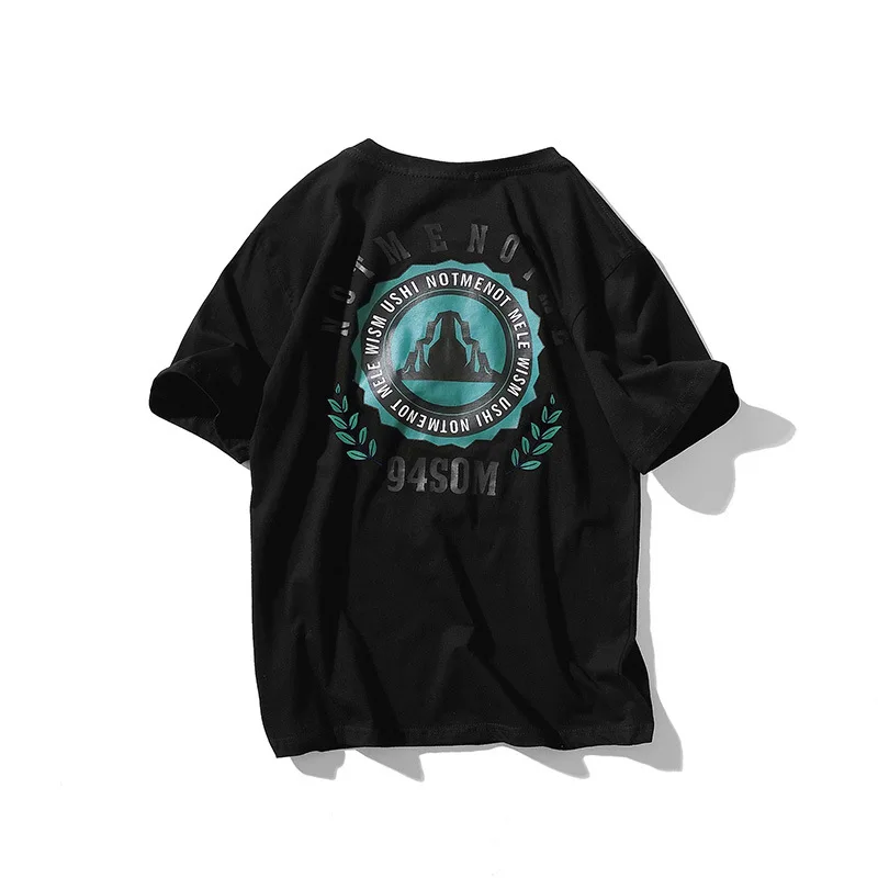 New Hip Hop Hiphop Print Short Sleeve T-shirt for Summer 2019 Male Couples with Loose Half Sleeves New Hip Hop Hiphop Print Short Sleeve T-shirt for Summer 2019 Male Couples with Loose Half Sleeves