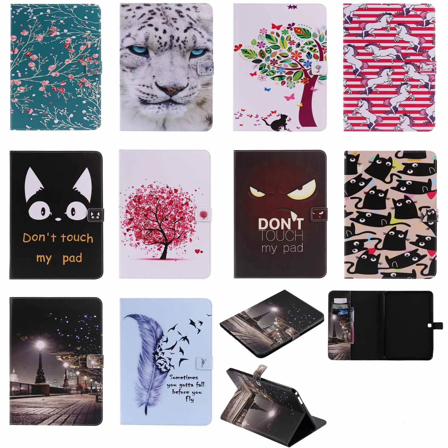 

New Cute Don't Touch My Pad Tablet Case For IPAD PRO 10.5 Fundas Smart Sleep Wake Bag Stand Cover 2017 A1701 A1709 A1852