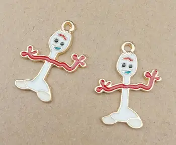 

New 50pcs Cartoon popular DIY Key chain Metal Charm Pendants Jewelry Making DIY gifts