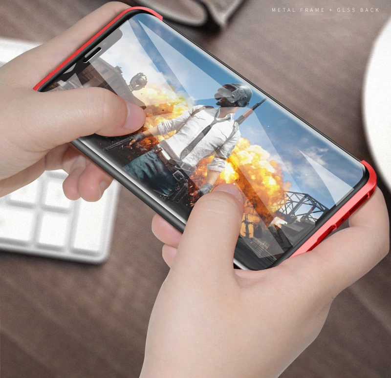 Бескаркасный полный чехол Магнитный чехол для телефона iPhone XS MAX XR XS 7 8 Plus металлический бампер для iPhone 8 7 двойное стекло в рамке чехол
