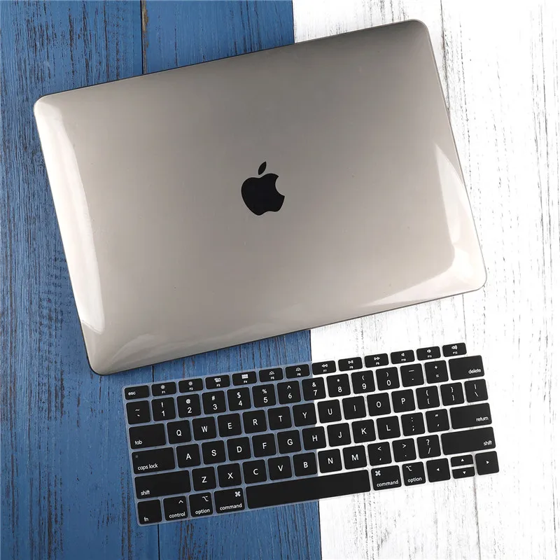 Crystal gray Мраморный чехол для Macbook Air Pro retina 11 12 13,3 Mac Book 13 15 Touch Bar/Touch ID A1932 A2159+ чехол для клавиатуры - Цвет: Crystal gray