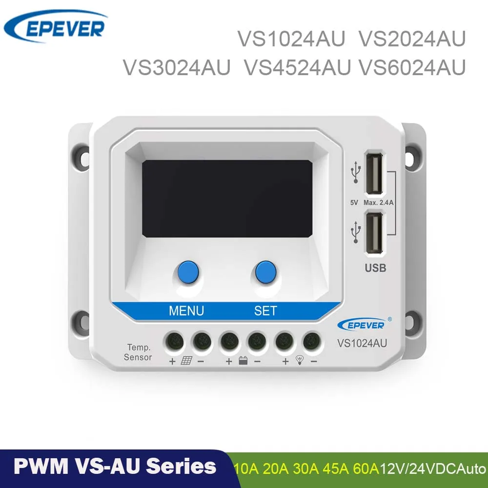 Контроллер солнечной зарядки EPever PWM 60A45A30A20A10A 12 В 24 регулятор панели с