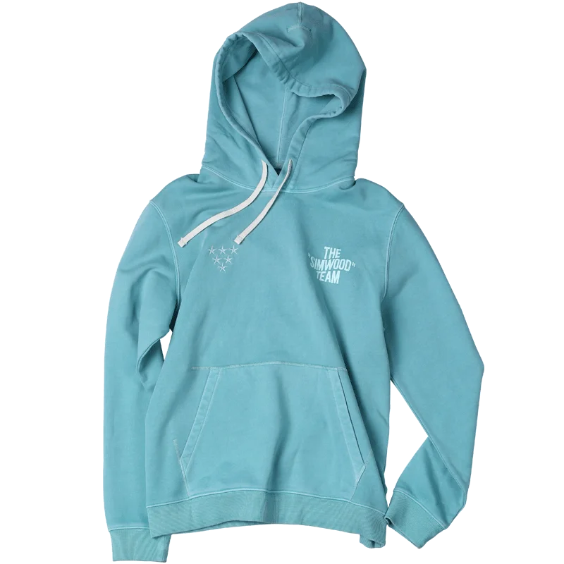 light blue Мужское повседневное худи SIMWOOD, свитшот с капюшоном и надписью из хлопка, новая модель 190139 большого размера на осень - Цвет: light blue