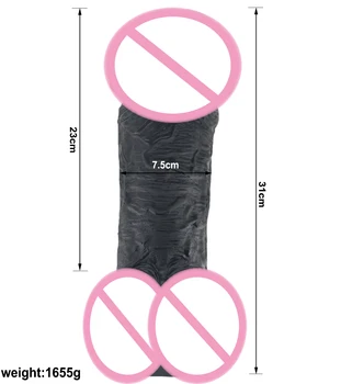 8.5CM Super Huge Thick Dildo Artificial Penis Big Giant Realistic Extra Large Dildos Plus Size Dick Sex Toys For Women 2