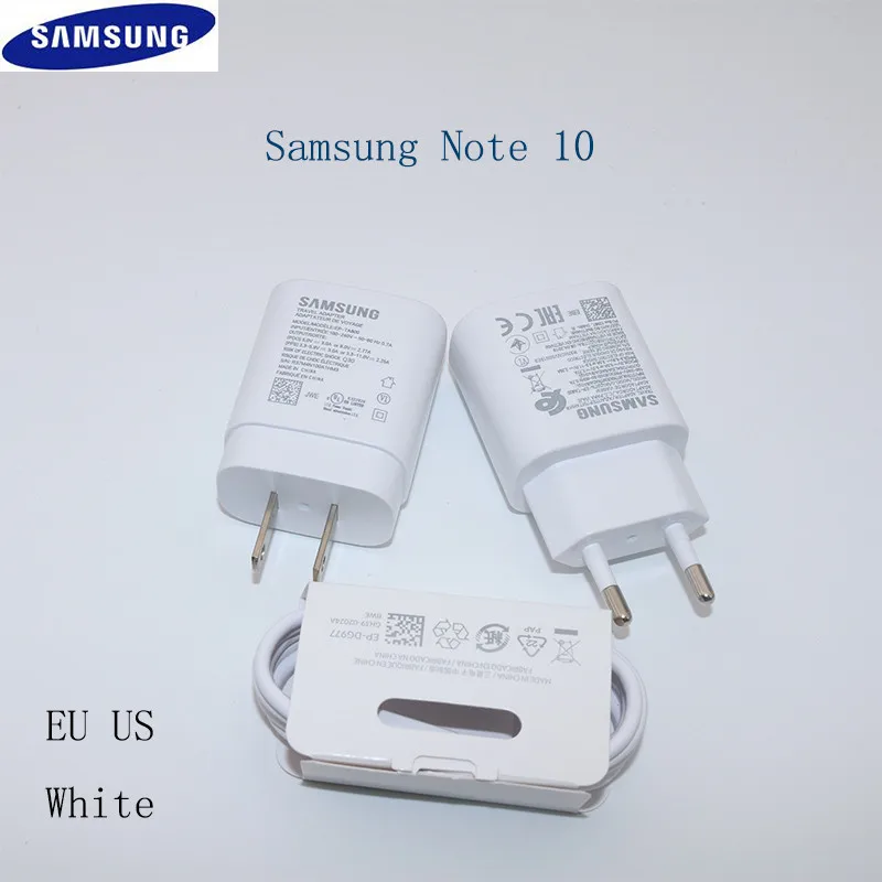 samsung note 10 супер быстрое зарядное устройство 25 Вт настенное зарядное устройство для samsung GALAXY Note10 Note10 plus S10 5G S10 Plus S10 Plus