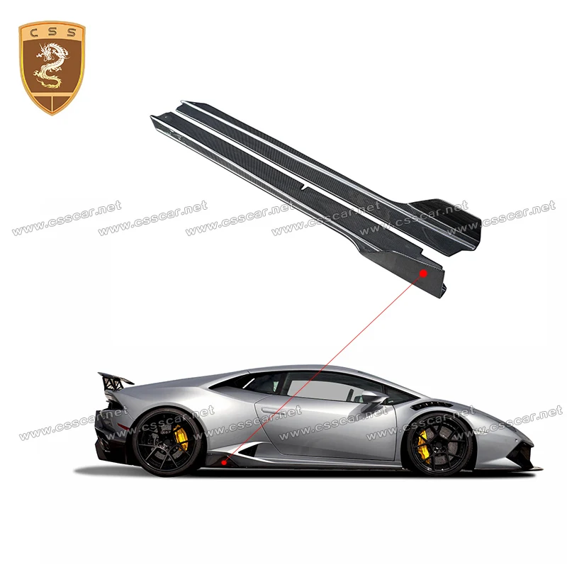 

Боковая юбка из углеродного волокна для Lamboghini Huracan LP610 LP580, обновленная стильная полностью карбоновая боковая юбка, украшение автомобильного спойлера