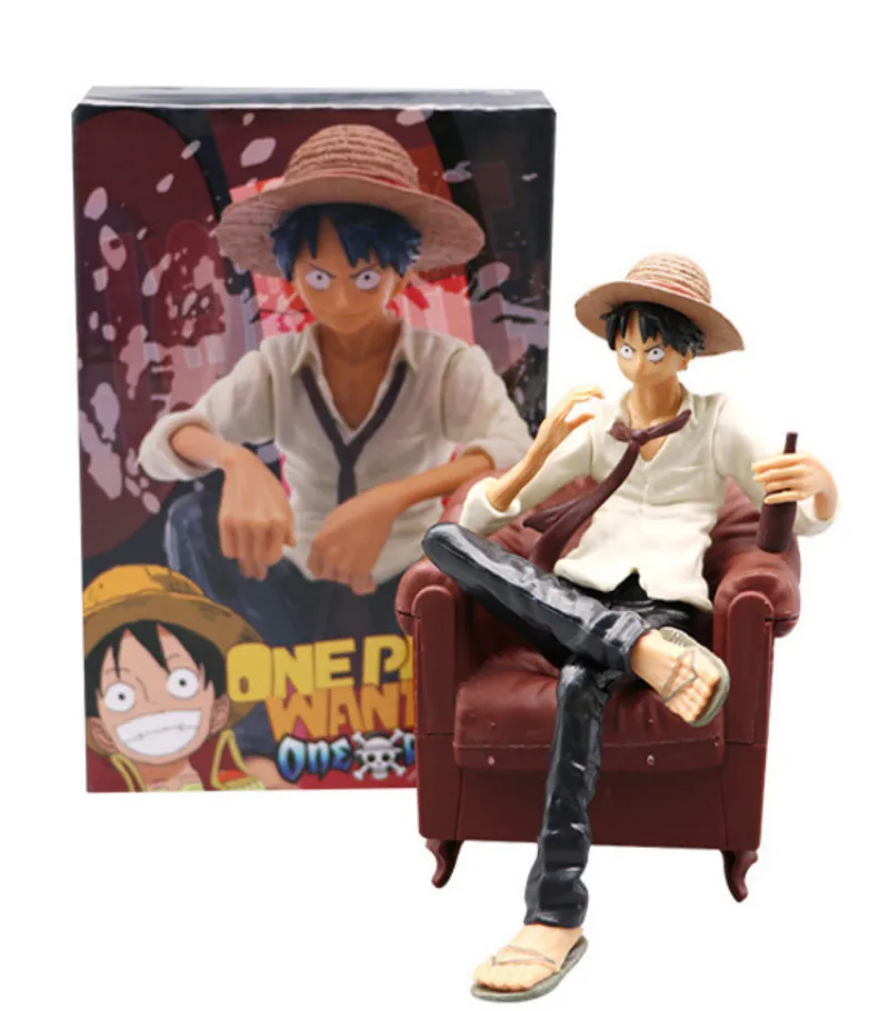 One Piece Monkey D Luffy Sabo Ace Luffy Gear One Piece Figurine With Sofa For Car Home Decoration To