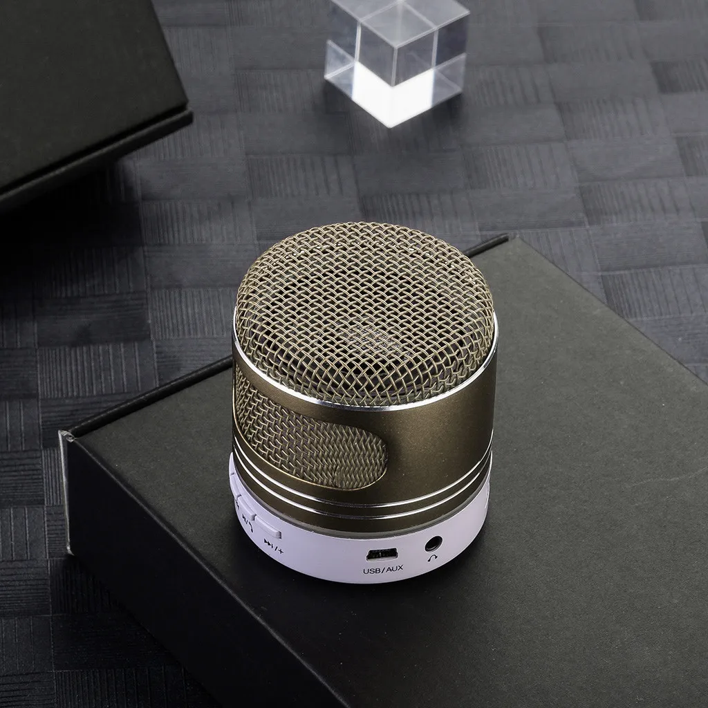 Мини Bluetooth динамик USB СВЕТОДИОДНЫЙ светильник беспроводной портативный музыкальный ящик сабвуфер небольшой беспроводной Bluetooth динамик наружный динамик