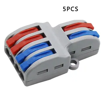 

Mini Fast Wire Connector Universal Wiring Cable Connector Push-in Conductor Terminal Block Hard Wire Connector