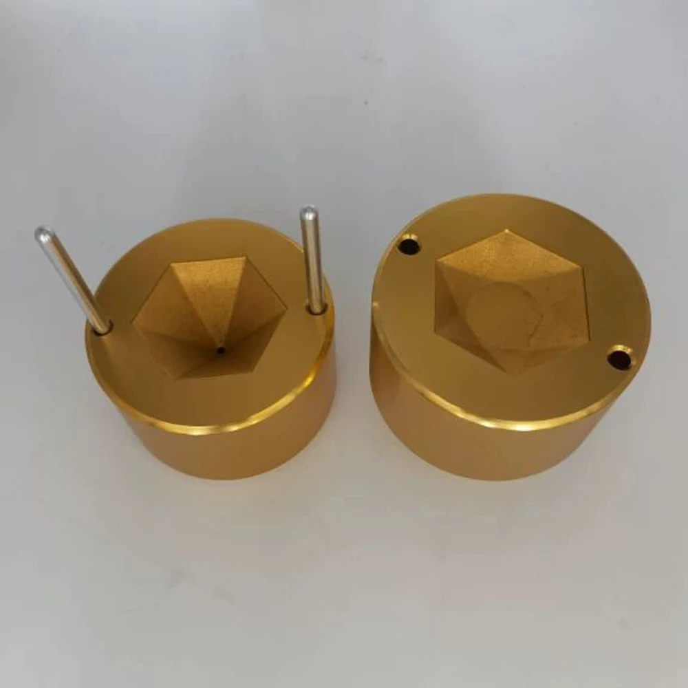 70mm ICE BALL MAKER – AEROSPACE GRADE ALUMINUM / GOLD FINISH