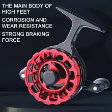 Moulinet de pêche à pied haut, 3.6:1, main droite/gauche, pour radeau, pêche sur glace