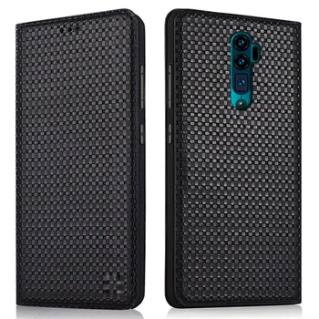 

Genuine leather magnetic mobile phone bag for OPPO Reno 10x Zoom flip cover for OPPO Reno/OPPO Reno Z phone case standing case