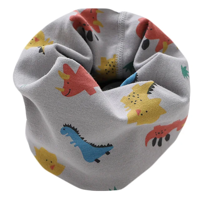 New Autumn Winter Children's Cotton Scarf Cartoon Kids Mufflers Outdoor Windproof Baby Warm Scarf Boys Collar Girls Neckerchief 12