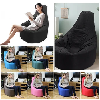 

New Fashion Modern Style Solid Color Large Bean Bag Sofa Cover Home Furniture Beanbag Adult Single-seat Lazy Sofa without Filler