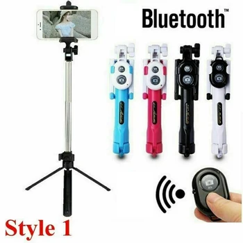 

Hot Sale 3 in 1 Wireless Bluetooth Selfie Stick + Mini Selfie Tripod With Remote Control For Mobile Phone