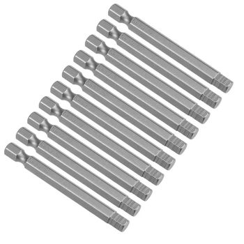 

uxcell 10pcs 65mm Long 1/4" Hex Shank H6 Hex Screwdriver Bits S2 High Alloy Steel
