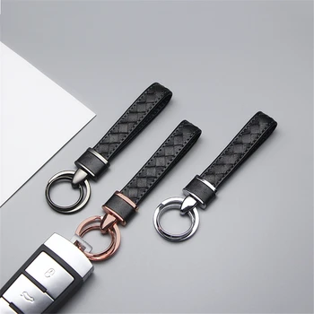 

Leather Key Ring Chain Keychain Men Keychains Horseshoe Buckle Jewelry Gift Handmade Car Key Keyring Holder Bag Pendant