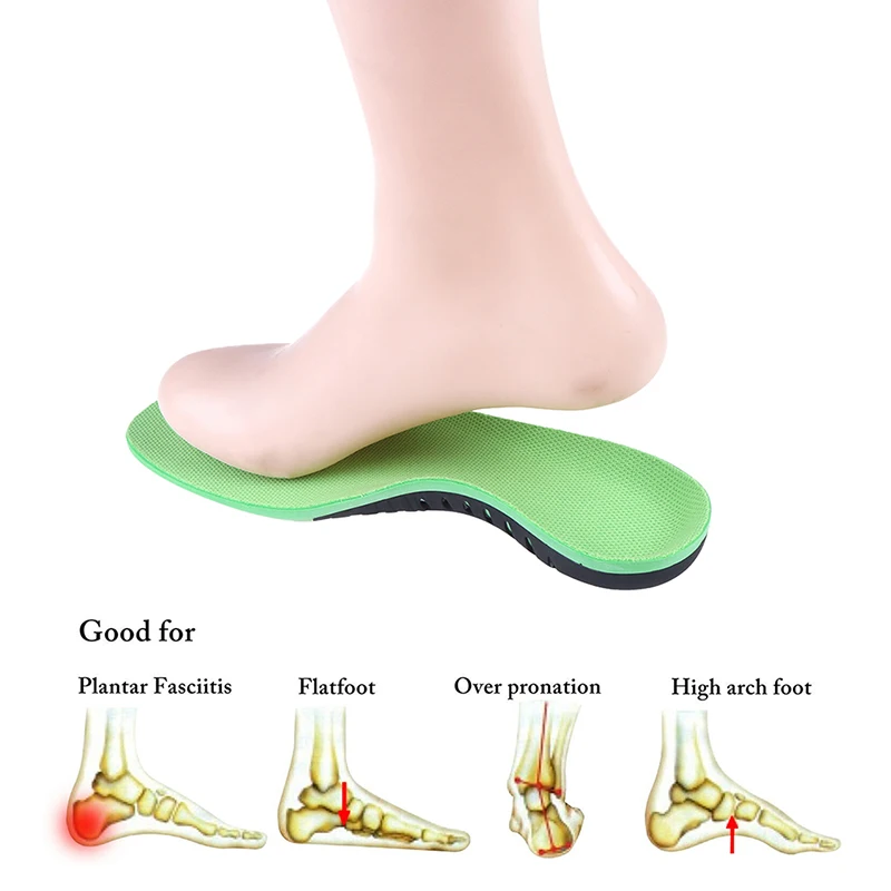 

1pair Orthotic Insoles Plantar Fasciitis Arch Support Flat Feet Foot Inserts Gel Pads Feet Care Health Sole Pad For Shoes Insert