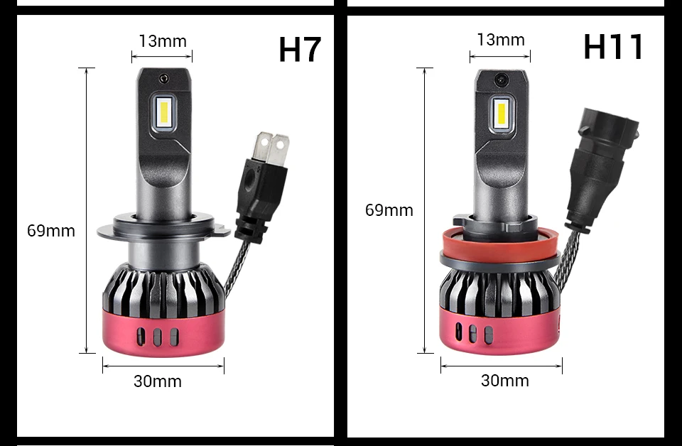 Ammtoo светодиодный H4 H7 светодиодный автомобиль лампа H1 H11 H8 H9 9005 HB3 9006 HB4 12V 48W 9600LM 6500 к авто светодиодный фар Turbo Яркость Автомобильный свет