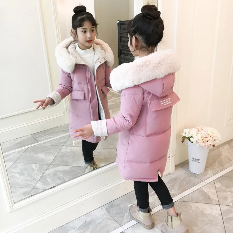 

A Generation of Fat Girls Padded Cotton Clothes 2018 New Style Winter Middle Long Coat Western Style GIRL'S Cotton-padded Jacket