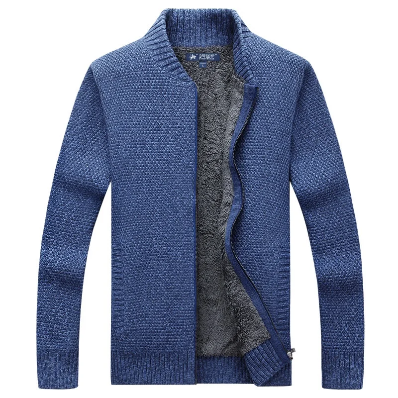 

Pull Homme Capuche New 2020 Mens Thick Cardigan Sweater Mens Brand Clothing Solid Color Striped Pull Homme Knitwear Clothing