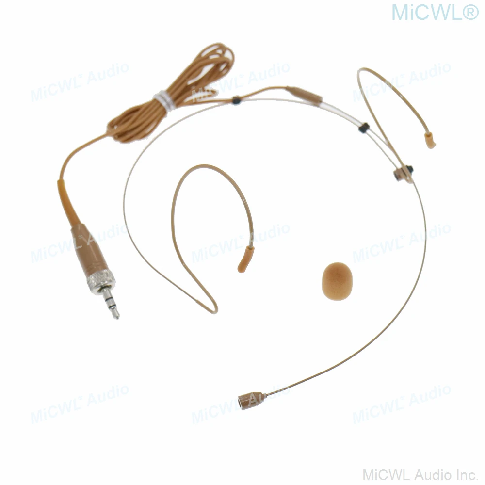 Micwl Brown Headwear Headset Microfono Mic Per Shure Sennheiser Wireless Mike System Ideale Per Cantare Chiese Conferenze
