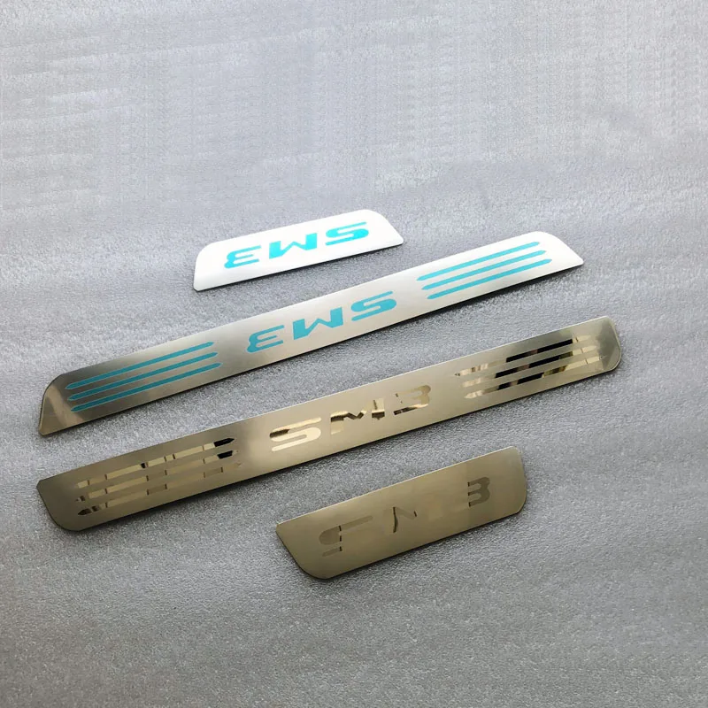 

Door Sill Scuff Plate Pedal Strip for Renault Samsung SM3 2012 2015 2016 2017 2018 Stainless Steel Car Styling Accessories 4 Pcs