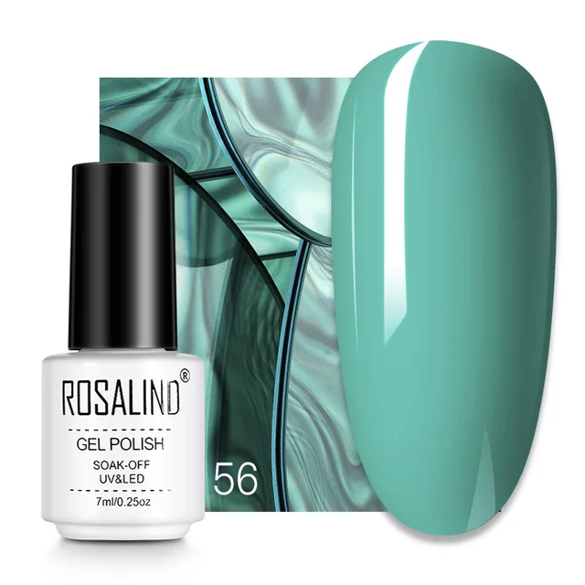ROSALIND 7ML Nail Gel Polish Hybrid Varnishes All For Manicure Nails Art Base Top Coat UV Lamp Vernis Semi Permanent Varnishes RC56