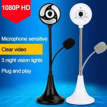 

S1 USB Drive-free HD Computer Camera Built-in Microphone Manual Focus High-end Video Call Camera For PC Laptop US ES Dropshippin