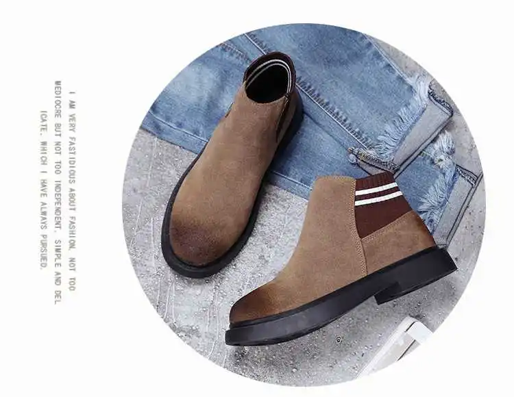 DIJIGIRLS/женские ботинки; базовая обувь Martin на плоской подошве; Зимние Теплые ботильоны; женские осенние повседневные зимние ботинки на молнии; женская обувь; mujer