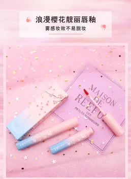 

6 colors waterproof long lasting easy to wear lip gloss cute and sexy matte velvet Non-fading liquid lipstick