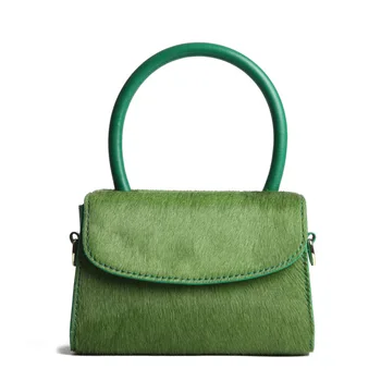

2019 Horsehair Bag Shoulder Cross-body Square Sling Bag Leather Handbag Luxury Handbags Women Bags Designer Handbag Purse