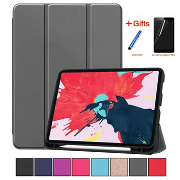 

For iPad 2nd 11" Case 2020 funda Pencil Holder Stand Cover For iPad Pro 11 2020/2018 Case Auto Sleep/Wake+Screen Protector+Pen